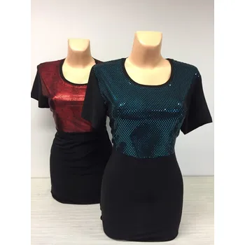 Dámská tunika dámské halenky, Barva Červená, Velikost XXL50, Materiál 98% Polyester 2% Lycra