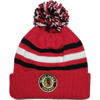 Čepice Kulich CCM Vintage Cuffed POM Chicago Blackhawks Velikost: OSFA