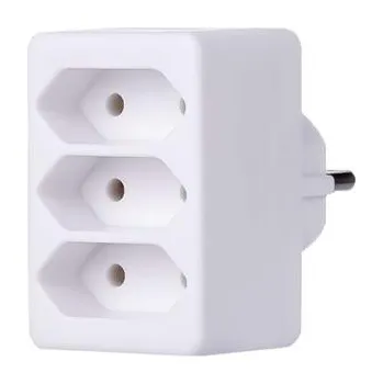 Elektrická zásuvka PremiumCord Roztrojka 230V bílá 3x2,5A