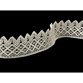 Krajka Snový svět Paličkovaná krajka bavlněná režná TK0037-54mm