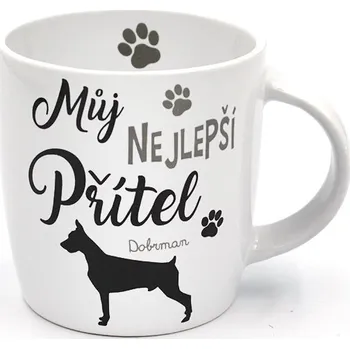 Hrnek s potiskem Dobrman