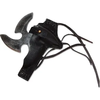 Karnevalový doplněk Epic Armoury Měkčená latexová vrhací hvězdice Shuriken + pouzdro