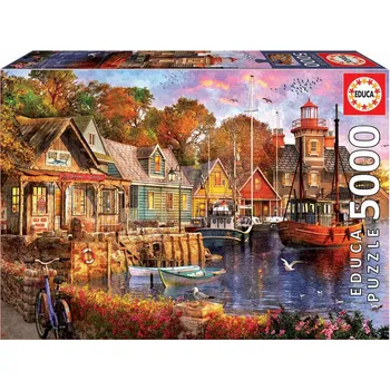 Puzzle Educa Večer v přístavu 5000 dílků