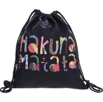 Školní sáček Woodrow Gymsack - Vak na záda Hakuna Matata Pine