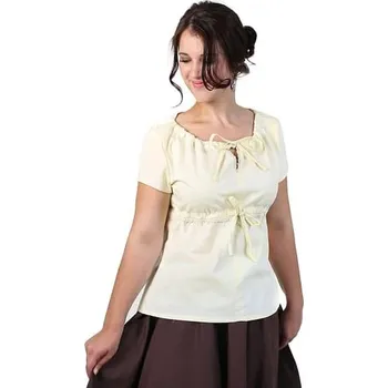 Karnevalový kostým imago Halenka s krátkým rukávem - béžová, velikost L