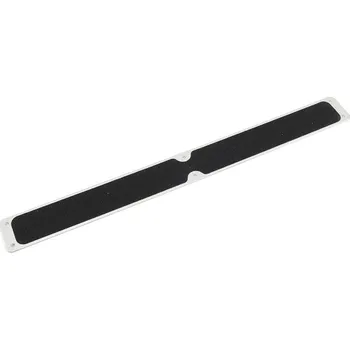 Nášlap na schod Černý hliníkový protiskluzový nášlap na schody FLOMA Bolt Down Plate - 63,5 x 6,3 cm