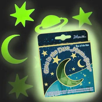 Gadget Hvězdy přilepovací zářící ve tmě - v krabičce