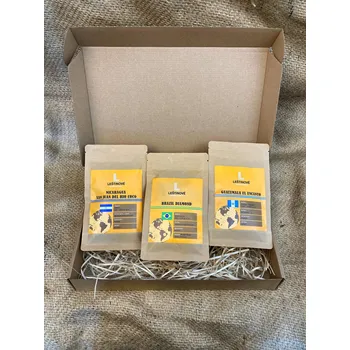 Káva Degustační balení "KONZERVATIVNÍ" Espresso 3x100g (Dárkové balení kávy)