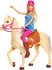 Panenka Mattel Barbie s koňem FXH13