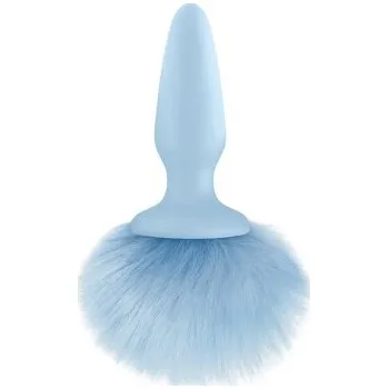 Anální kolík Anální kolík s ocáskem BUNNY TAILS modrý | NS Novelties