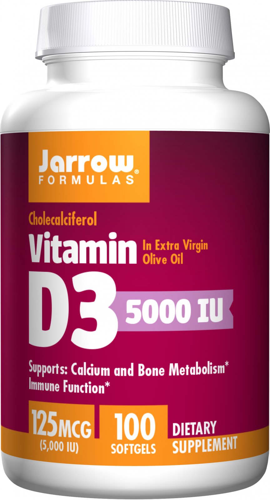 Jarrow Formulas Vitamín D3 5000 IU 100 cps. od 370 Kč Zbozi.cz