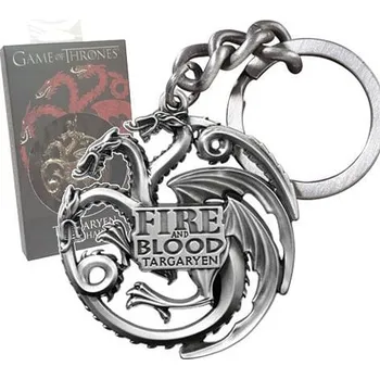 Noble Collection Klíčenka Game of Thrones - Targaryen (kovová)