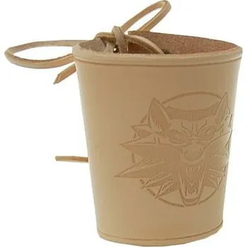 Karnevalový kostým imago Kožený nátepník Zaklínač, barva přírodní