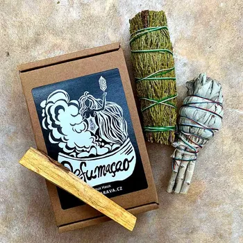Vonná tyčinka Matoska Vykuřovací set - Šalvěj - Cedr - Palo Santo
