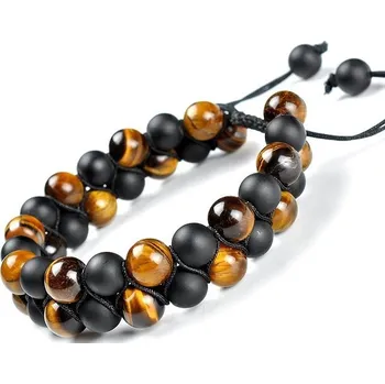 Náramek Náramek z lávových kamenů a tygří oko premium