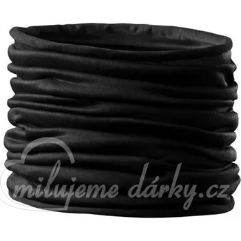 Multifunkční šátek/nákrčník na zakrytí úst a nosu, černá