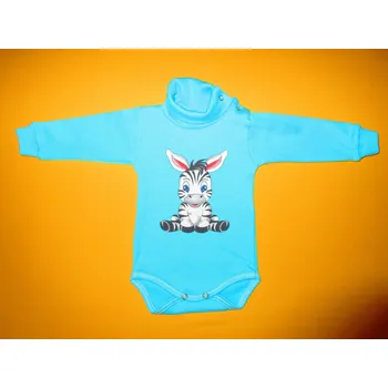 Arex, ČR Body s rolákem žebrový úplet+postik - velikost 68 Barva: světlemodrá, Velikost: 68