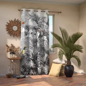 Závěs Dekorační vzorovaný závěs s kroužky OXYGEN 01 140x245 cm MyBestHome