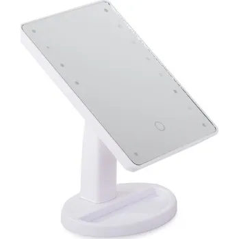 Kosmetické zrcátko BÍLÉ PODSVÍCENÉ KOSMETICKÉ ZRCÁTKO