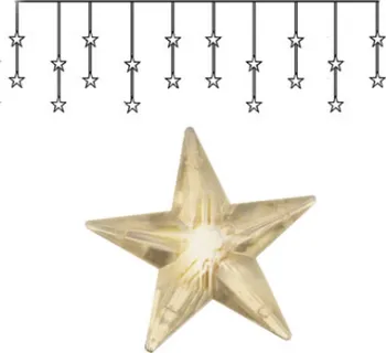 Vánoční osvětlení Star Trading Star Curtain 20 LED teplá bílá