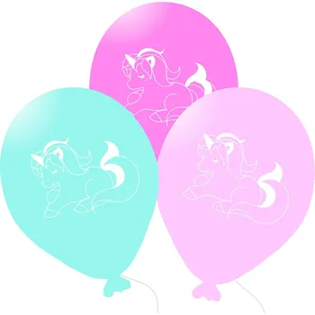 Party dekorace Balónky jednorožec 6 ks 27 cm balonky.cz 1420444