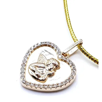 Šperk Pozlacený anděl v srdci