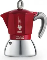 Bialetti Moka Induction 4 šálky červená 