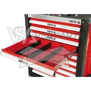 Drátěná police YATO Přihrádka do police, 391x58x4 mm