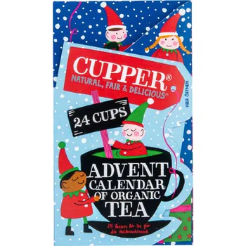 Čaj Cupper Advent Calendar of organic tea BIO 24 x 2 g