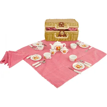 Dětská domácnost Legler Luxusní porcelánová pikniková sada nádobí