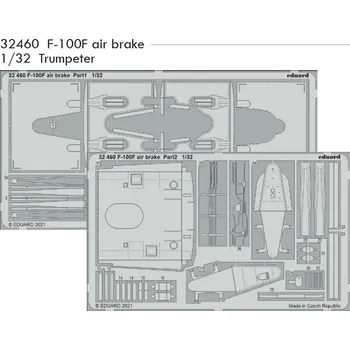 Plastikový model Eduard 1/32 F-100F air brake (TRUMPETER)