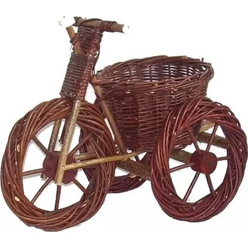 Obal na květináč tříkolka tmavá L