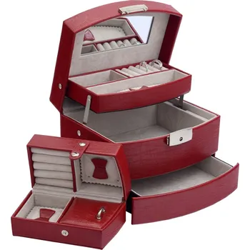 Šperkovnice Lafira dámská šperkovnice červená 3031 (kazeta)