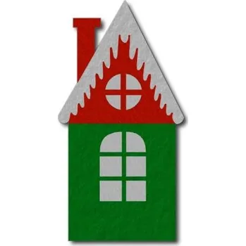 Vánoční dekorace Pelisport Vánoční domek filcový tisk