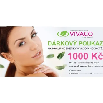 Kosmetická sada Vivaco Dárkový poukaz v hodnotě 1000 Kč