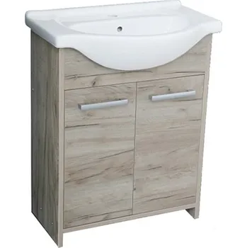 Koupelnový nábytek A-INTERIÉRY Koupelnová skříňka s keramickým umyvadlem Alfa 65