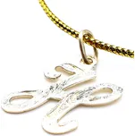 Zlatý přívěsek - písmeno "H"