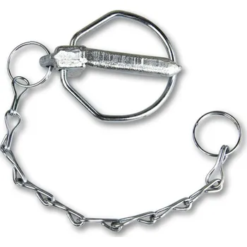 Zahradní traktor DEMA Zajišťovací kolík 11/55 mm s řetízkem na čep kat. II