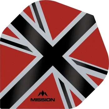 Příslušenství pro šipky Mission Letky Alliance-X Union Jack - Red / Black F3106