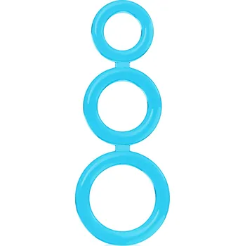 Návlek na penis MEGA ELASTICKÝ TROJITÝ KROUŽEK NA PENIS A VARLATA - EREKČNÍ RING - 729