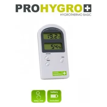Dílna Digitální Thermo-Hygro metr BASIC bez sondy (Přístroj na měření teploty a vlhkosti Thermo-hygro metr BASIC. Digitální teploměr a vlhkoměr bez sondy.)