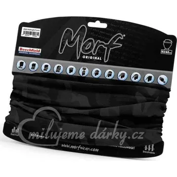 Nákrčník -Bandana Morf®-víceúčelový šátek na zakrytí úst, nosu, černý maskáč
