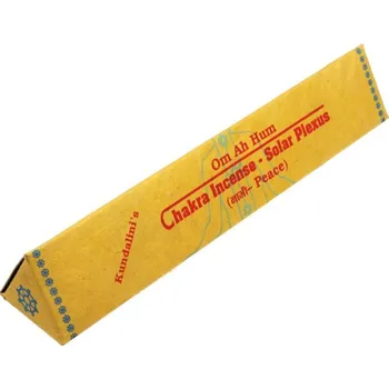 Vonná tyčinka Chakra Incense Solar plexus tibetské vonné tyčinky 19 ks