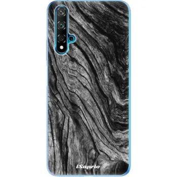 Odolné silikonové pouzdro iSaprio - Burned Wood - Huawei Nova 5T