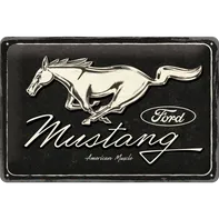 Nostalgic Art Ford Mustang Black 30 x 20 cm