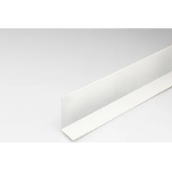 Stavební profil Rohový Profil PVC Bílý Satén 10x10x1000