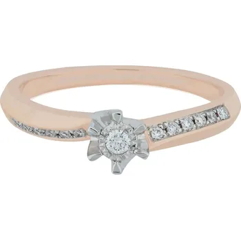 Prsten Prsten z růžového zlata s brilianty KR72320