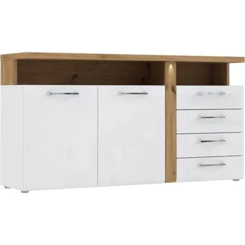 Komoda Komoda Tuluza 163 cm Bílý/Dub Artisan