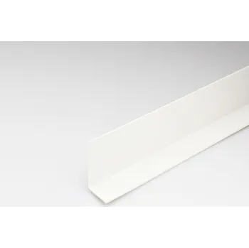 Stavební profil Rohový Profil PVC Bílý Satén 15x15x1000