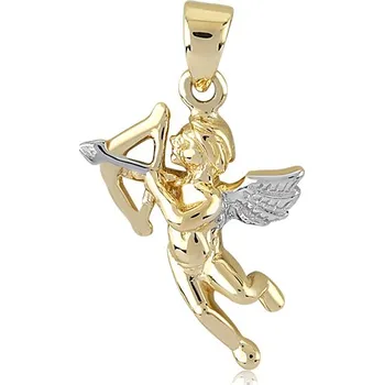 Přívěsek Lillian Vassago Zlatý přívěsek z kombinovaného zlata Anděl LLV06-GP146